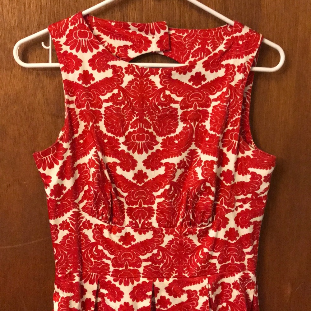 Closet Modcloth red white dress medium - Picture 2 of 7